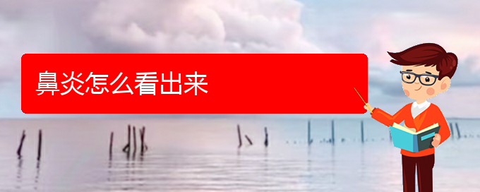 (贵阳哪家治疗鼻炎效果好)鼻炎怎么看出来(图1)