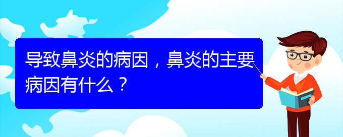 (贵阳过敏性鼻炎怎么治疗好)导致鼻炎的病因，鼻炎的主要病因有什么？(图1)