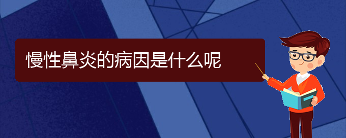 (贵阳有哪些地方可以治疗慢性鼻炎)慢性鼻炎的病因是什么呢(图1)