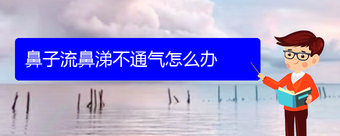 (慢性鼻炎治疗贵阳哪里好)鼻子流鼻涕不通气怎么办(图1)