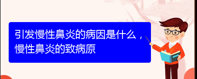 (贵阳中医可以看慢性鼻炎吗)引发慢性鼻炎的病因是什么，慢性鼻炎的致病原(图1)