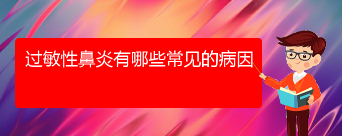 (贵阳过敏性鼻炎手术好的医院)过敏性鼻炎有哪些常见的病因(图1)