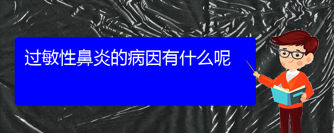 (贵阳哪里有治过敏性鼻炎好的医院)过敏性鼻炎的病因有什么呢(图1)