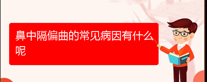 (贵阳治鼻中隔偏曲的好医院)鼻中隔偏曲的常见病因有什么呢(图1)