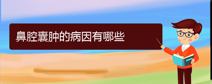 (贵阳看鼻腔乳头状瘤好的医院)鼻腔囊肿的病因有哪些(图1)