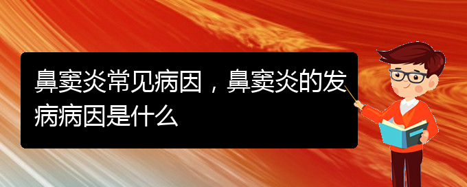 (贵阳治疗鼻窦炎的医院是哪家)鼻窦炎常见病因，鼻窦炎的发病病因是什么(图1)