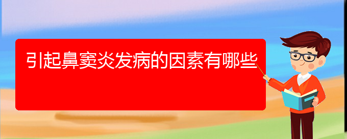 (贵阳治鼻窦炎的医院哪家最好)引起鼻窦炎发病的因素有哪些(图1)