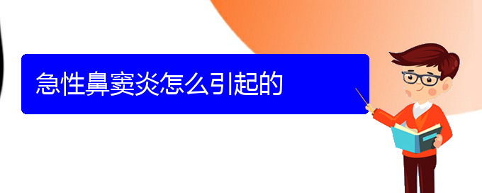 (贵阳看鼻窦炎大概需要多少钱)急性鼻窦炎怎么引起的(图1)